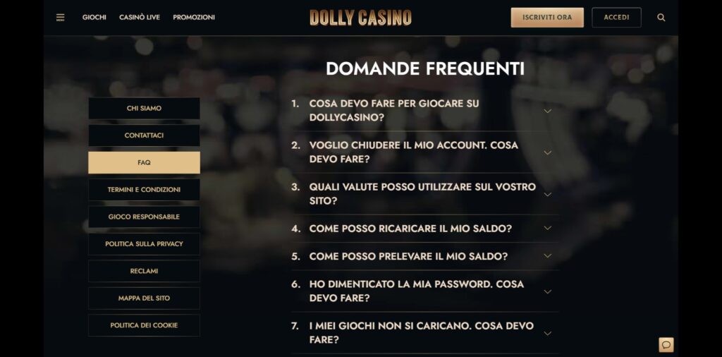 Dolly Casino FAQ