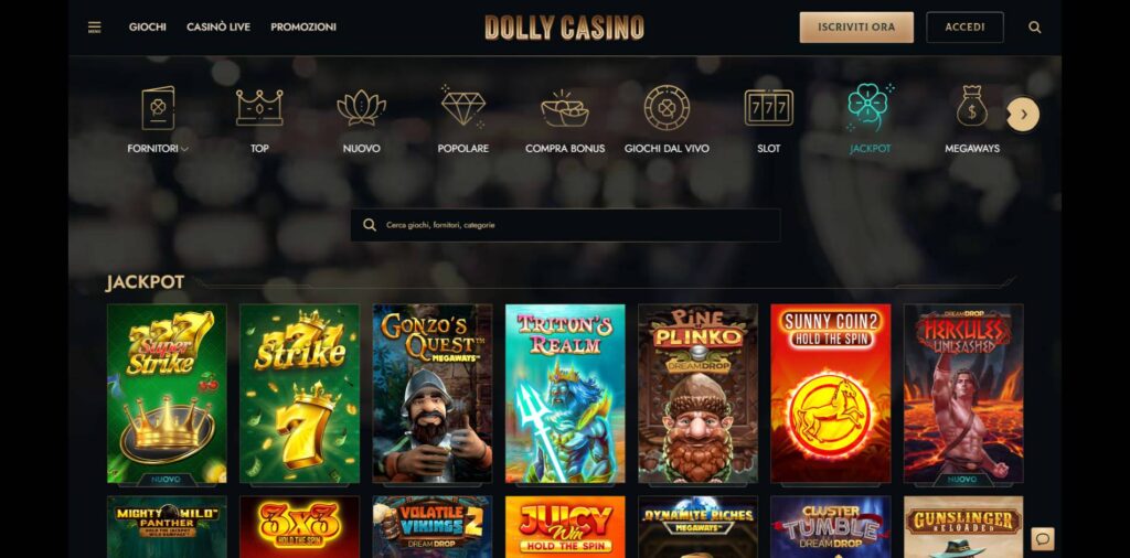 Dolly Casino Giochi Jackpot