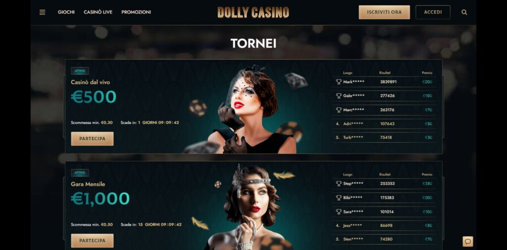 Dolly Casino Tornei