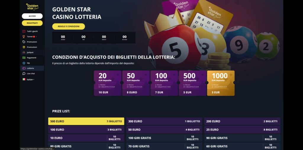 Golden Star Casinò Lotteria